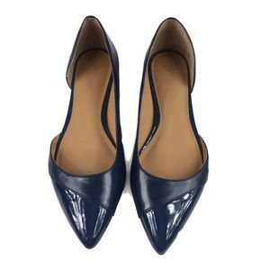 Calvin Klein blue point toe flats size 7.5